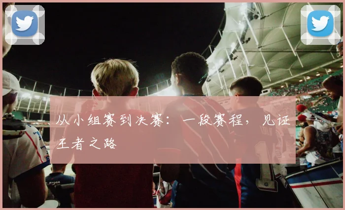 从小组赛到决赛：一段赛程，见证王者之路